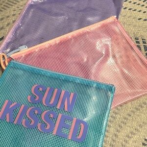 Colorful Mesh Pouch Set of 3
